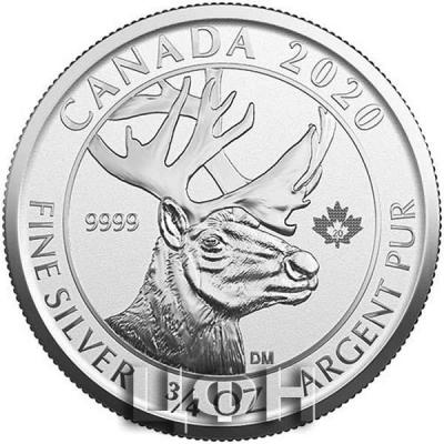 «2$ 2020 Canada Silver Woodland Caribou Coin BU».jpg