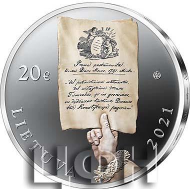 «20 euro - 230th anniversary of the Constitution of 3 May and Mutual Pledge of the Commonwealth of the Two Nations».jpg