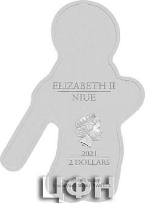 «2$ Niue 2021 GINGERBREAD MAN Shrek Movie Shaped 1 Oz Silver Coin.».jpg