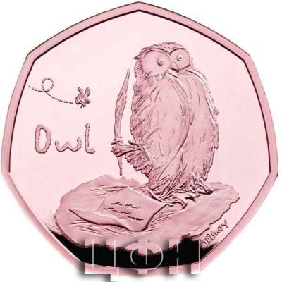«WINNIE THE POOH OWL Disney gold Coin 50 Pence United Kingdom 2021».jpg