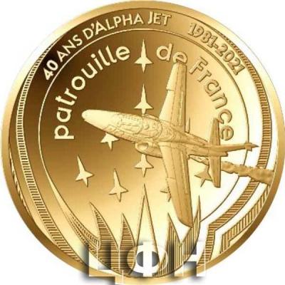«ALPHA JET Aviation And History Gold Coin 50€ Euro France 2021».jpg