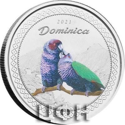 «2021 Dominica 1 oz Silver Nature Isle (4) Sisserou Parrot EC8 Proof Coloured».jpg