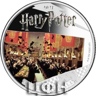 «5 Dollars GREAT HALL Harry Potter 1 Oz Silver Coin 5$ Samoa 2021 Proof».jpg