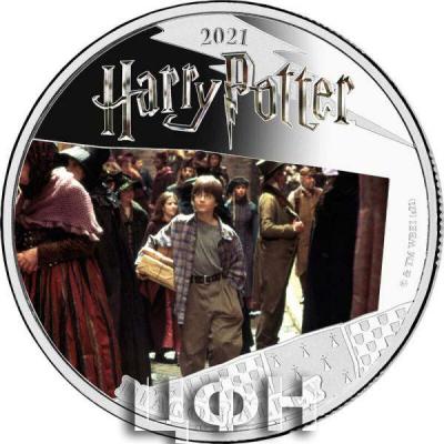 «5 Dollars DIAGON ALLEY Harry Potter 1 Oz Silver Coin 5$ Samoa 2021 Proof».jpg