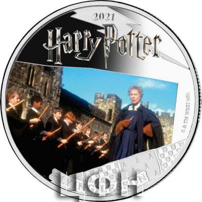 «5 Dollars FLYING LESSON Harry Potter 1 Oz Silver Coin 5$ Samoa 2021 Proof» .jpg