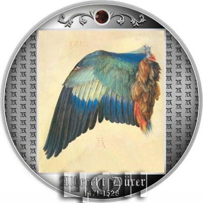 «CAMEROON 500 FRANCS  2021 WING OF A EUROPEAN ROLLER ALBRECHT DÜRER SILVER COIN» .jpg