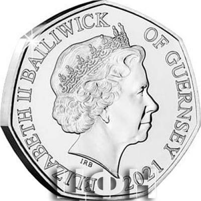 «BAILIWICK OF GUERNSEY», «2021» - «FIFTY PENCE»..jpg