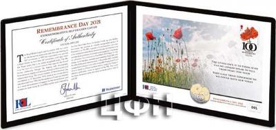 «£5 Jersey Silver Proof»  - «100 YEARS WE WILL REMEMBER THEM».jpg