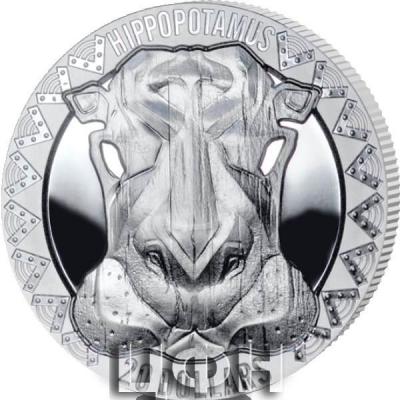 «The Wild 5 - Hippo 2022 Proof Fine Silver 2oz High Relief $20 Coin - SLE».jpg