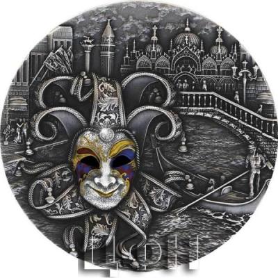 «5 Dollars VENETIAN MASK 2 Oz Silver Coin 5$ Niue 2022 Antique Finish».jpg