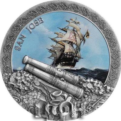 «SAN JOSE Grand Shipwrecks In History 2 Oz Silver Coin 5$ Niue 2022.».jpg