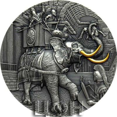 «WAR ELEPHANT 2 Oz Silver Coin 5$ Niue 2022» .jpg