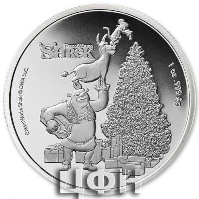 «SHREK CHRISTMAS – 2021 1 OZ PURE SILVER BU COIN – FIJI – MINTAGE OF 10,000».jpg
