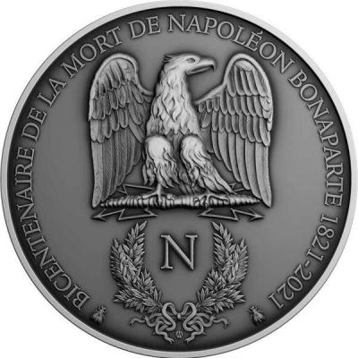 «Cameroon 2021 NAPOLEON BONAPARTE 200th Anniversary 2 Oz Silver Coin 2000 Francs.».JPG