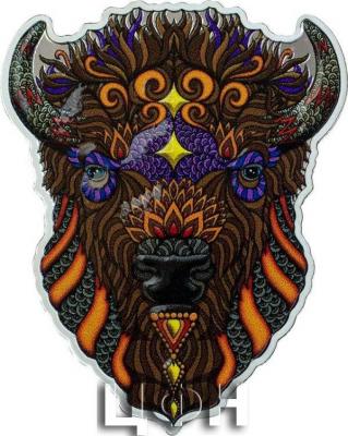«2 Dollars BISON Spirit Animals Phil Lewis 1 Oz Silver Coin 2$ Solomon Islands 2021 Proof».jpg