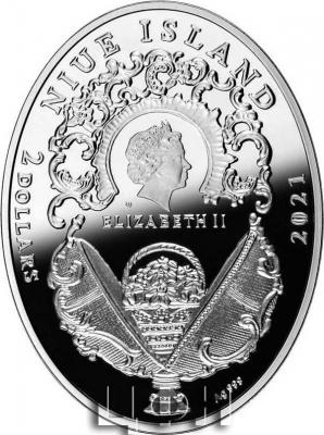 «2 Dollars MOSAIC EGG Faberge Silver Coin 2$ Niue 2021 Proof.».JPG