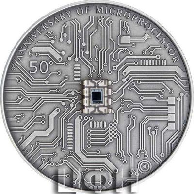 «5 Dollars MICROCHIP 50th Anniversary 2 Oz Silver Coin 5$ Niue 2021 Antique Finish».jpg