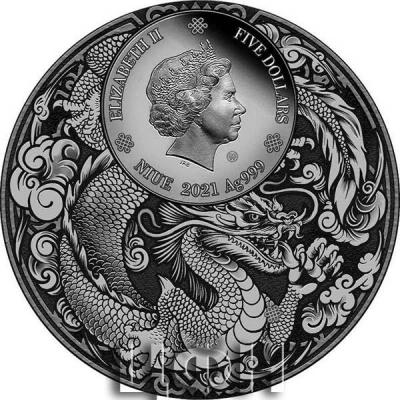 «5 Dollars LIU BEI Chinese Heroes 2 Oz Silver Coin 5$ Niue 2021 Antique Finish.».jpg