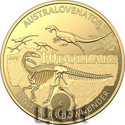 «10 Dollars  2022 Australian Dinosaurs Gold Coin».jpg