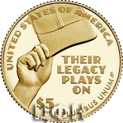 «Negro Leagues Baseball 2022 Uncirculated Five-Dollar Gold Coin.».jpg