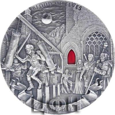 «50 Dollars BLOOD OF ELVES The Witcher 1 Kg Silver Coin 50$ Niue 2021 Antique Finish».jpg