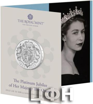 «The Platinum Jubilee of Her Majesty The Queen 2022 UK £5 Brilliant Uncirculated Coin».jpg