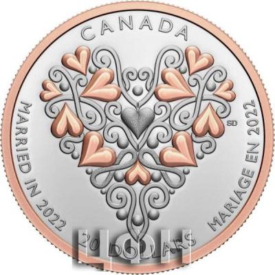 «Silver Ounce 2022 Marriage, Coin from Canada».JPG