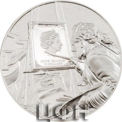 «VINCENT VAN GOGH Masters of Art 2 Oz Серебро Монета 10$ Острова Кука 2022.».jpg