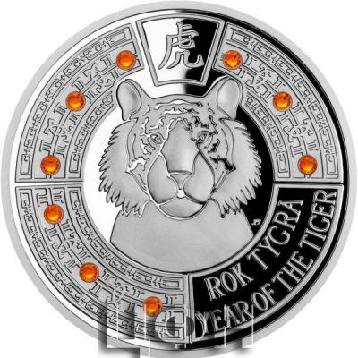 «2 Dollars YEAR OF TIGER Crystal Coin 1 Oz Silver Coin 2$ Samoa 2022 BU-Brilliant Uncirculated.».jpg