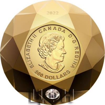 «Pure Gold Diamond-Shaped Coin – Forevermark Black Label Round Diamond».jpg