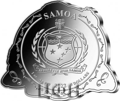 «5 Dollars NIFFLER Fantastic Beasts Shaped 1 Oz Silver Coin 5$ Samoa 2022 Prooflike».jpg