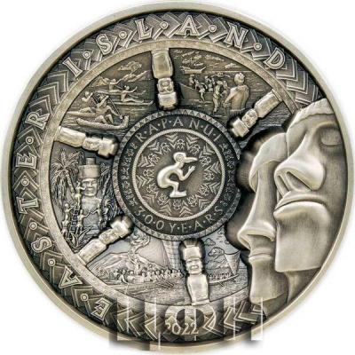 «25 Dollars EASTER ISLAND Multiple Layer 1 Kg Kilo Silver Coin 25$ Samoa 2022 Antique Finish.» (2).jpg