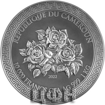«THREE GRACES Celestial Beauty 1 Kg Kilo Silver Coin 10000 Francs Cameroon 2022 Antique Finish.».jpg