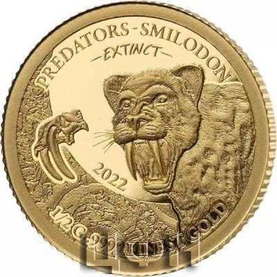 «250 Francs Senegal Predators Extinct - Smilodon».jpg