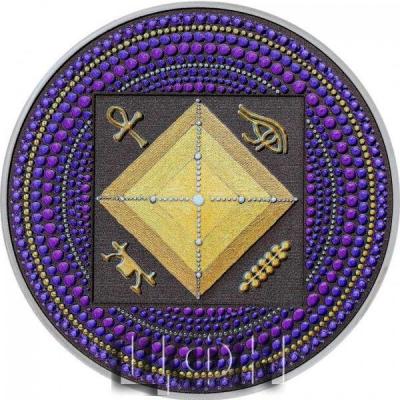 «EGYPT PYRAMID Dot Art 3 Oz Silver Coin 20$ Palau 2022.».jpg