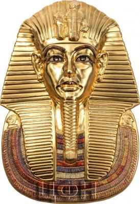 «TUTANKHAMUN’S MASK Egyptian Art Shaped 3 Oz Silver Coin 20$ Palau 2022»..jpg