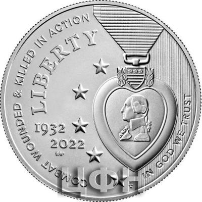 «National Purple Heart Hall of Honor 2022 Uncirculated Silver Dollar».jpg