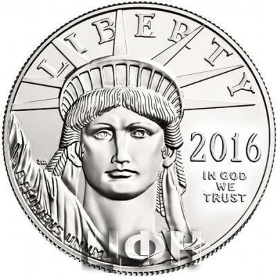 «США 100 долларов 2016 год платина Свобода (аверс)».jpg