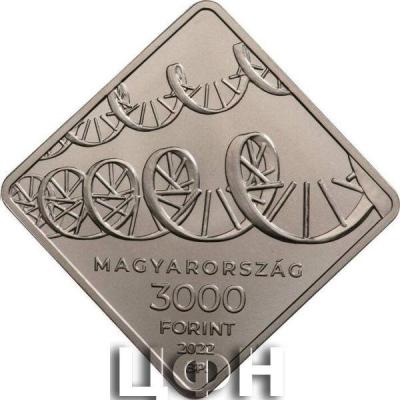 «Ungarn - Hungary - Magyaroszág 3000 Forint 2012 Ungarische Erfindungen „Entdeckung der mRNA-Impfstoffe“ Proof (PP).».jpg