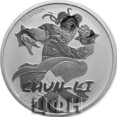 «CHUN LI STREET FIGHTER 2022 1 OZ PURE SILVER BU COIN IN CAPSULE – TUVALU- PERTH MINT».jpg