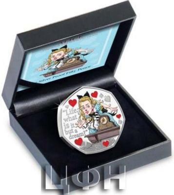 «Alice Through the Looking-Glass Silver Proof 50p released.».jpg