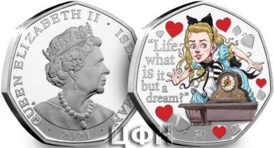 «Alice Through the Looking-Glass Silver Proof 50p released».jpg