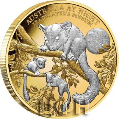 «Leadbeater’s Possum Australia at Night 2022 $100 Platinum Plated 1oz Gold Proof Coin.».jpg