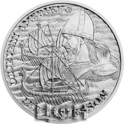 «2022 Stříbrná mince Objevení Ameriky - Leif Eriksson proof».jpg