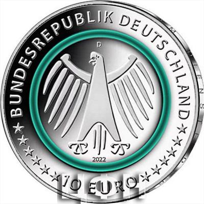 «2022, Германия 10 евро, памятная монета «На службе общества».jpg