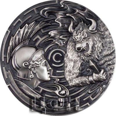 «20 Dollars THESEUS AND THE MINOTAUR Evil Within 3 Oz Silver Coin 20$ Palau 2021 Antique Finish».jpg