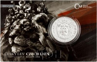 «Stříbrná dvouuncová investiční mince Český lev 2022 stand číslovaný 62,2 g».jpg