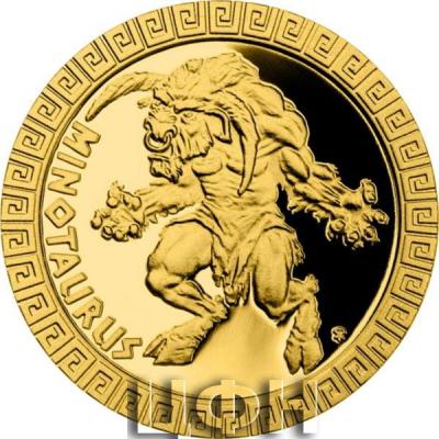 «Zlatá mince Bájní tvorové - Mínotaurus proof (ČM 2022).».jpg