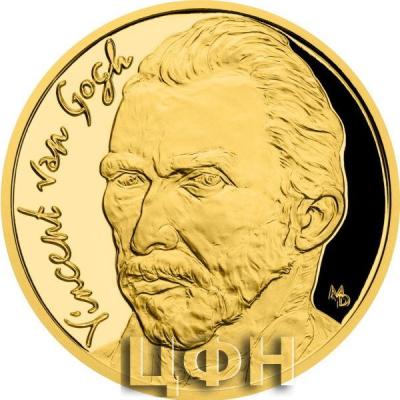 «Gold half-ounce coin Vincent van Gogh proof.».jpg