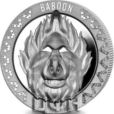 «Baboon - 2022 Proof Fine Silver 2oz High Relief $20 Coin - SLE».jpg